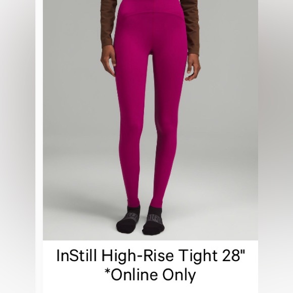 Lululemon Instill High Rise Tight 28”, sz12 - Picture 1 of 5